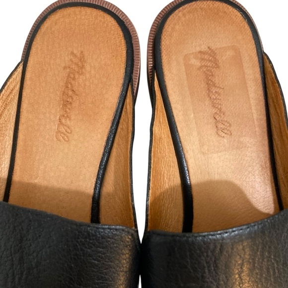 MADEWELL The Frances Leather Slip On Flat Loafer Mules - Picture 5 of 11